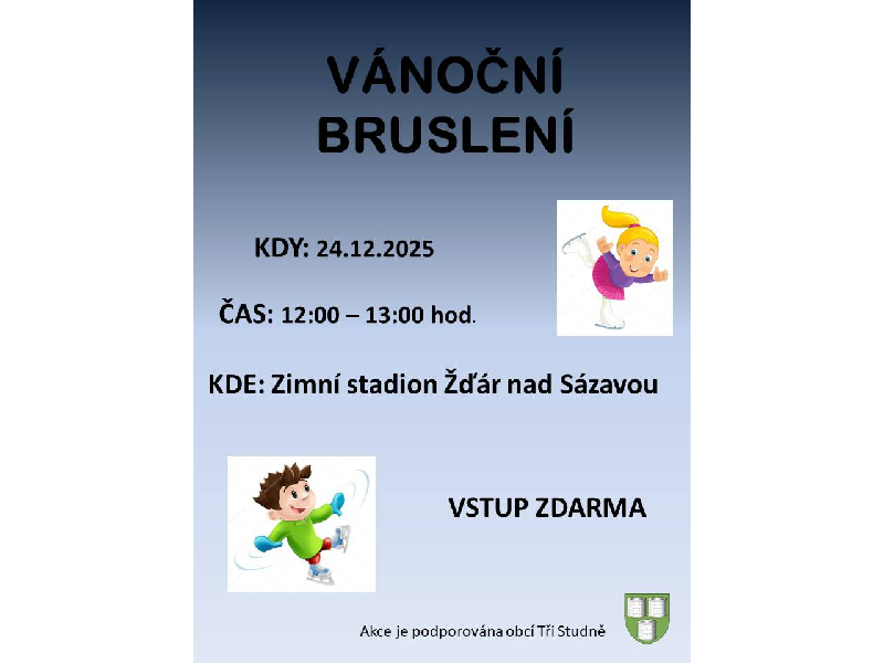 Vánoční bruslení 24.12. 2025